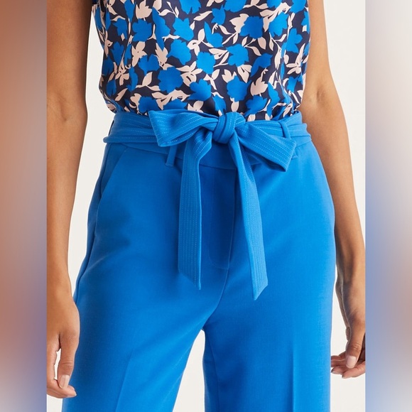 Boden Hampstead Wide Leg Pants - Bold Blue size 4P new - Picture 6 of 16